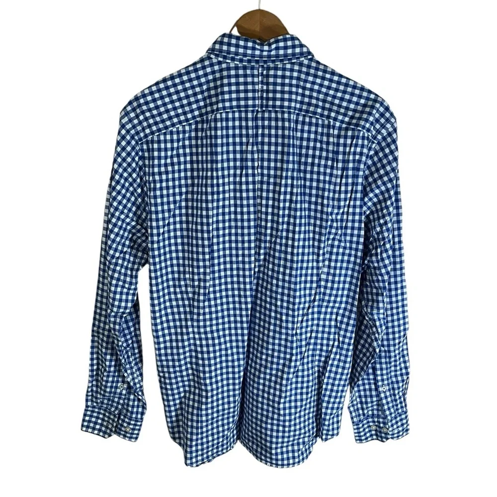 BF893 Men’s Banana Republic Custom 078 GRANT Fit Gingham Print Button Shirt XL